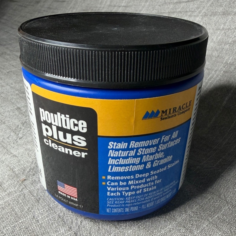 Miracle Sealants Poultice Plus Cleaner Stain Remover Natural Stone Marble 1 lb